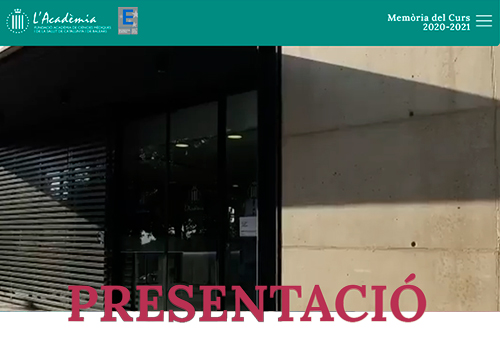 Memòria anual del curs 2020 - 2021